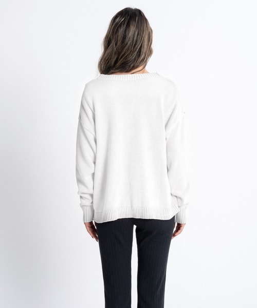 ROXY(ロキシー)の「SUNLIGHT/ロキシーカーディガン(カーディガン/ボレロ・レディース・ピンク/ホワイト/ブラック・MEDIUM/LARGE/SMALL)」の4枚目の写真
