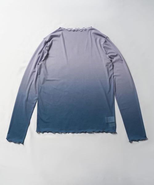 me+em select（ミームセレクト）の「※※グラデーションシアーメロートップス（Tシャツ/カットソー・レディース・グレー系その他/パープル系その他/グレー系その他2・MEDIUM）」の9枚目の写真
