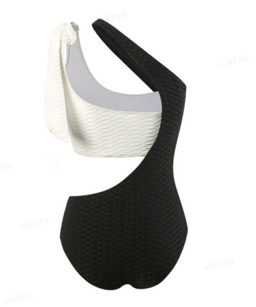 Dalfwin（ダールフィン）の「バイカラーアシメリボンモノキニ水着（水着・レディース・ブラック・MEDIUM/LARGE）」の15枚目の写真