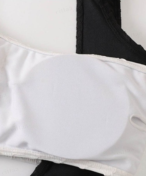 Dalfwin（ダールフィン）の「バイカラーアシメリボンモノキニ水着（水着・レディース・ブラック・MEDIUM/LARGE）」の17枚目の写真