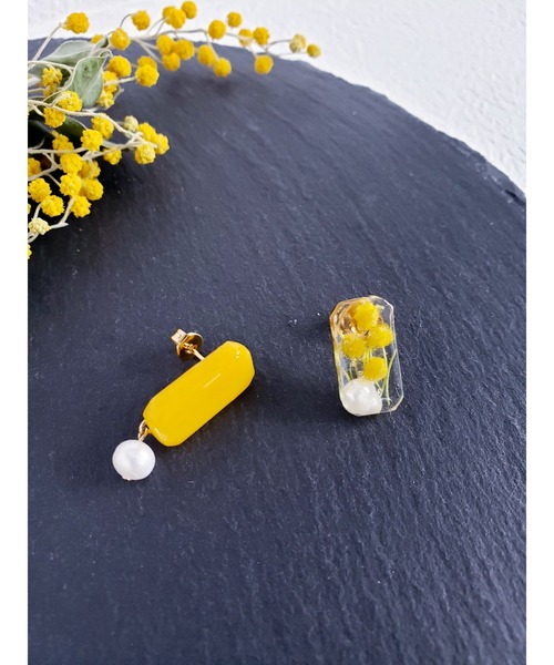 tone(トーン)の「【Tresor】ミモザ 淡水パール ピアス(MA)(ピアス(両耳用)・レディース・その他2/その他3/その他1/イエロー/その他4・FREE)」の11枚目の写真