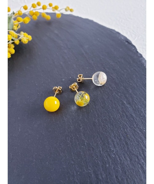 tone(トーン)の「【Tresor】ミモザ 淡水パール ピアス(MA)(ピアス(両耳用)・レディース・その他2/その他3/その他1/イエロー/その他4・FREE)」の15枚目の写真