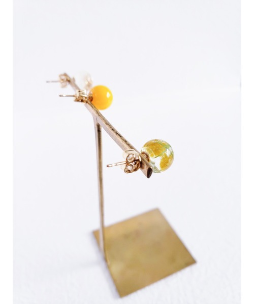 tone(トーン)の「【Tresor】ミモザ 淡水パール ピアス(MA)(ピアス(両耳用)・レディース・その他2/その他3/その他1/イエロー/その他4・FREE)」の18枚目の写真