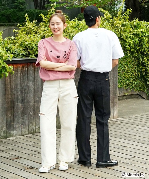 Miffy( ミッフィー)の「【OUTDOOR PRODUCTS/アウトドアプロダクツ】【 MIFFY/ミッフィー】コラボ Tシャツ ドロップショルダー オーバーサイズ(Tシャツ/カットソー・メンズ・オフホワイト/ホワイト/ブルー系その他/ピンク系その他・MEDIUM/SMALL/LARGE/X-LARGE)」の20枚目の写真