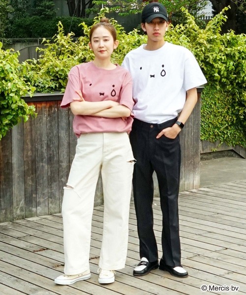 Miffy( ミッフィー)の「【OUTDOOR PRODUCTS/アウトドアプロダクツ】【 MIFFY/ミッフィー】コラボ Tシャツ ドロップショルダー オーバーサイズ(Tシャツ/カットソー・メンズ・オフホワイト/ホワイト/ブルー系その他/ピンク系その他・MEDIUM/SMALL/LARGE/X-LARGE)」の22枚目の写真