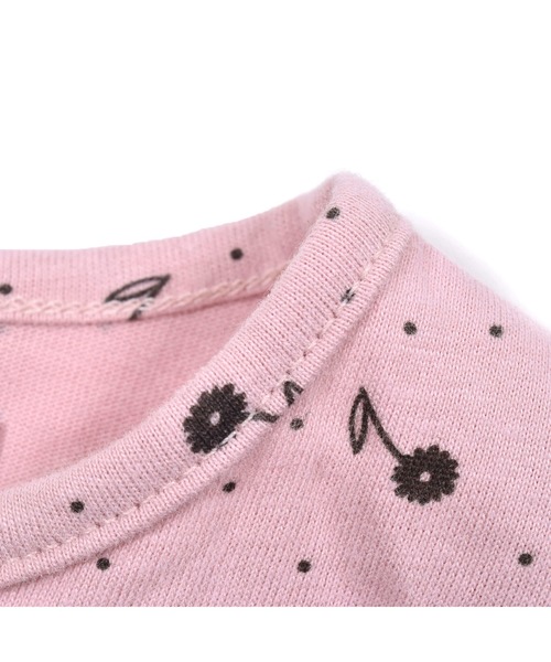 birthday party(バースデイパーティー)の「birthdayparty/【お揃い】天竺ドットフラワープリントコットンボディミニ(70~80cm)(ロンパース・キッズ・グレー系その他/ピンク系その他・80/70)」の12枚目の写真