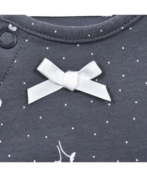 birthday party(バースデイパーティー)の「birthdayparty/【お揃い】天竺ドットフラワープリントコットンボディミニ(70~80cm)(ロンパース・キッズ・グレー系その他/ピンク系その他・80/70)」の20枚目の写真