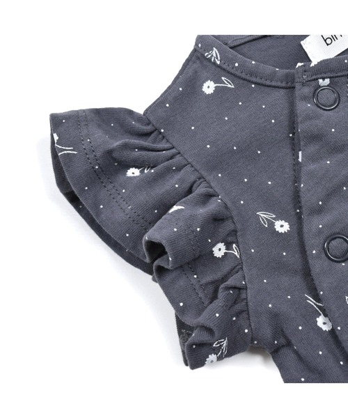 birthday party(バースデイパーティー)の「birthdayparty/【お揃い】天竺ドットフラワープリントコットンボディミニ(70~80cm)(ロンパース・キッズ・グレー系その他/ピンク系その他・80/70)」の21枚目の写真