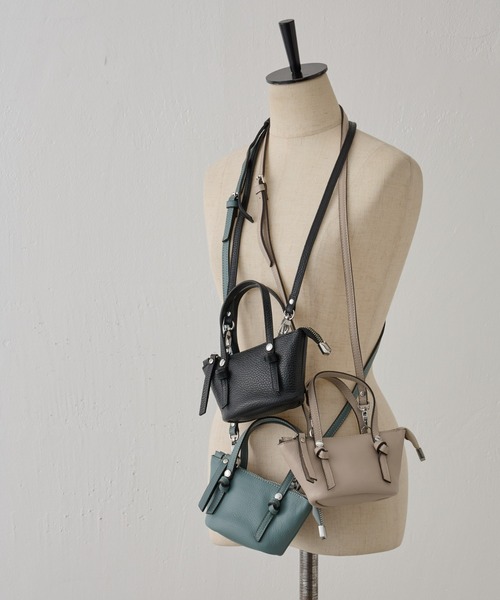 BEARDSLEY（ビアズリー）の「《GIANNI NATARO CAROL J》ミニショルダーバッグ（ショルダーバッグ・レディース・グレー/ブラック/ベージュ・FREE）」の10枚目の写真