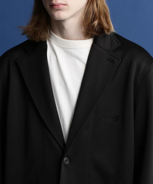 schott（ショット）の「【直営限定】 Schott/ショットJERSEY 2BUTTON JACKET/ジャージ 2ボタンジャケット（テーラードジャケット・メンズ・シルバー/ブラック/オレンジ・M/XL/L）」の18枚目の写真