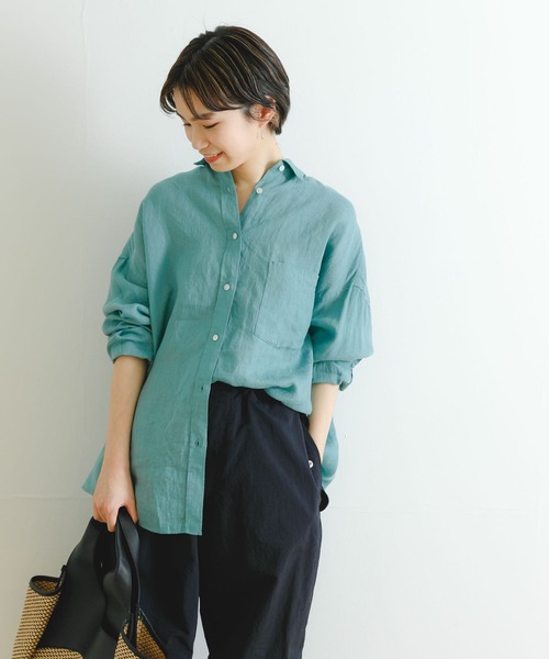 【BRILL】新品/未使用　リネンオーバーシャツ URBAN RESEARCH（アーバンリサーチ）の「BARBARAリネンオーバーシャツ