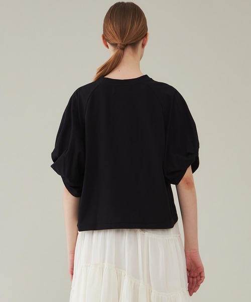 SAYAKADAVIS(サヤカディヴィス)の「【SAYAKA DAVIS/サヤカディヴィス】ツイストスリーブTee(Tシャツ/カットソー・レディース・ホワイト/ブラック/グリーン・SMALL)」の17枚目の写真