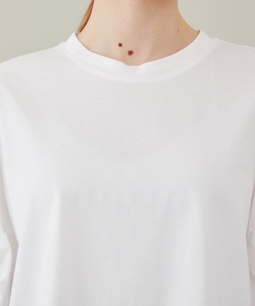 SAYAKADAVIS(サヤカディヴィス)の「【SAYAKA DAVIS/サヤカディヴィス】ツイストスリーブTee(Tシャツ/カットソー・レディース・ホワイト/ブラック/グリーン・SMALL)」の9枚目の写真