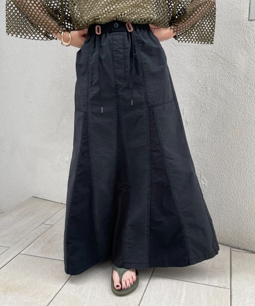 CIAOPANIC（チャオパニック）の「ミリタリー切替フレアスカート（スカート・レディース・ブラック/グリーン/カーキ・FREE）」の11枚目の写真