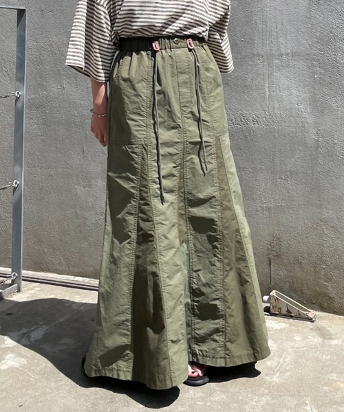 CIAOPANIC（チャオパニック）の「ミリタリー切替フレアスカート（スカート・レディース・ブラック/グリーン/カーキ・FREE）」の16枚目の写真