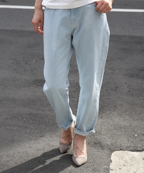 coen（コーエン）の「ボーイフレンドデニムパンツ15SS（デニムパンツ・レディース・ネイビー/ライトブルー・LARGE/MEDIUM/SMALL）」の15枚目の写真