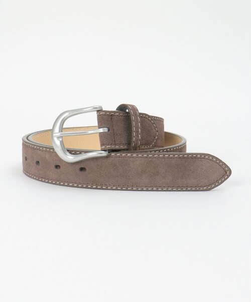 ikka（イッカ）の「カラーステッチスウェードベルト（ベルト・メンズ・ダークブラウン/レッド/ブラック/ダークネイビー/ブラウン・FREE）」の6枚目の写真