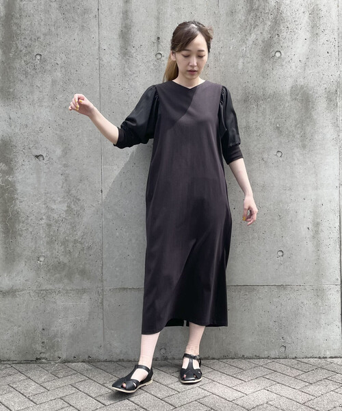セール】パフスリーブ Tシャツワンピース（ワンピース）｜COMME