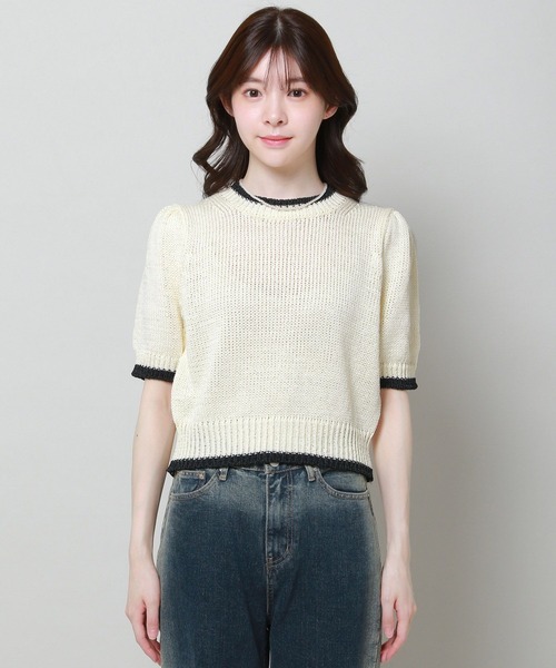 ALAND(エーランド)の「3.3 Field Trip/ラインパフニットTOP 2906499(ニット/セーター・レディース・アイボリー/ブラック・FREE)」の18枚目の写真