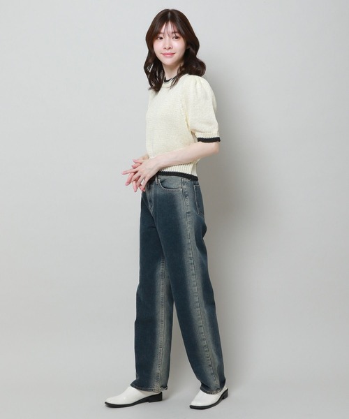 ALAND(エーランド)の「3.3 Field Trip/ラインパフニットTOP 2906499(ニット/セーター・レディース・アイボリー/ブラック・FREE)」の12枚目の写真