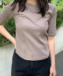 mi via loca | ビスチェデザインTシャツ(Tシャツ/カットソー)