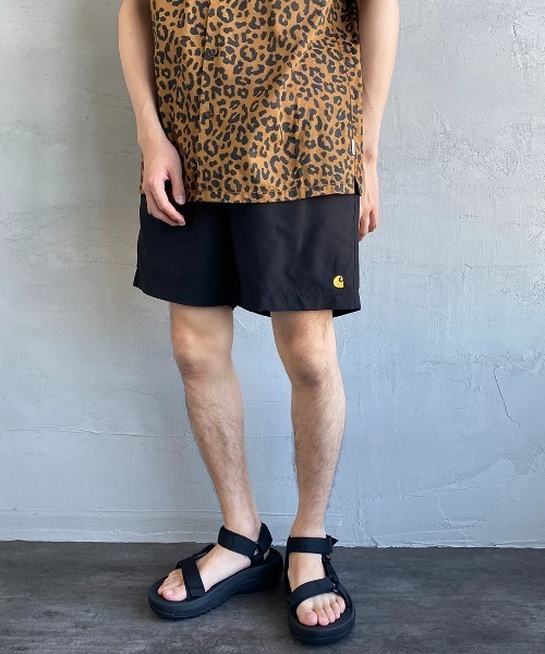 Carhartt WIP（カーハートダブリューアイピー）の「[carhartt WIP/カーハートダブリューアイピー] CHASE ワンポイントロゴ スイムショートパンツ（その他パンツ・メンズ・グリーン/ブラック・M/L）」の16枚目の写真