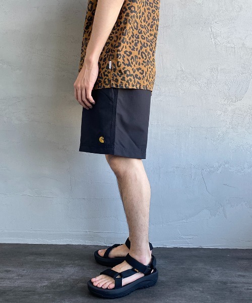 Carhartt WIP（カーハートダブリューアイピー）の「[carhartt WIP/カーハートダブリューアイピー] CHASE ワンポイントロゴ スイムショートパンツ（その他パンツ・メンズ・グリーン/ブラック・M/L）」の5枚目の写真