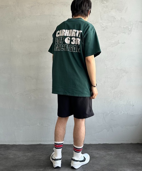 Carhartt WIP（カーハートダブリューアイピー）の「[carhartt WIP/カーハートダブリューアイピー] CHASE ワンポイントロゴ スイムショートパンツ（その他パンツ・メンズ・グリーン/ブラック・M/L）」の8枚目の写真