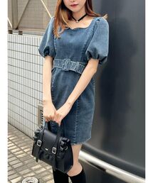 EATME | バルーンスリーブデニムワンピース(ワンピース)