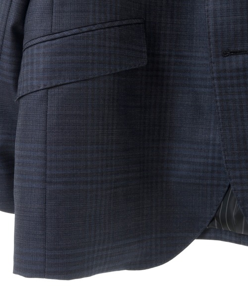 MEN'S BIGI（メンズビギ）の「ブライトインディゴ調チェックストレッチスーツセットアップ＜同素材ベストあり＞（セットアップ・メンズ・ネイビー・01/02/03/04）」の20枚目の写真