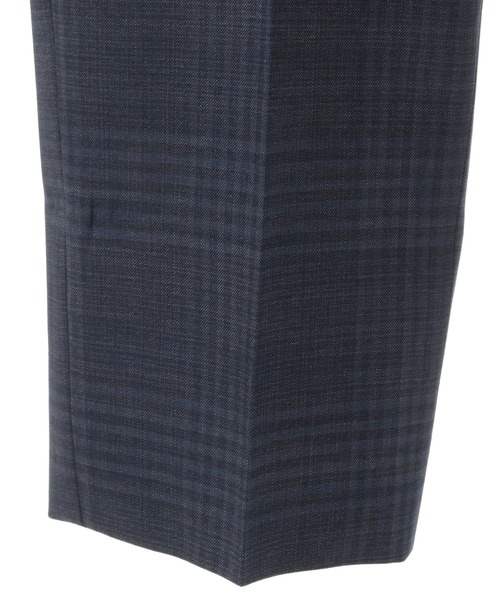 MEN'S BIGI（メンズビギ）の「ブライトインディゴ調チェックストレッチスーツセットアップ＜同素材ベストあり＞（セットアップ・メンズ・ネイビー・01/02/03/04）」の16枚目の写真