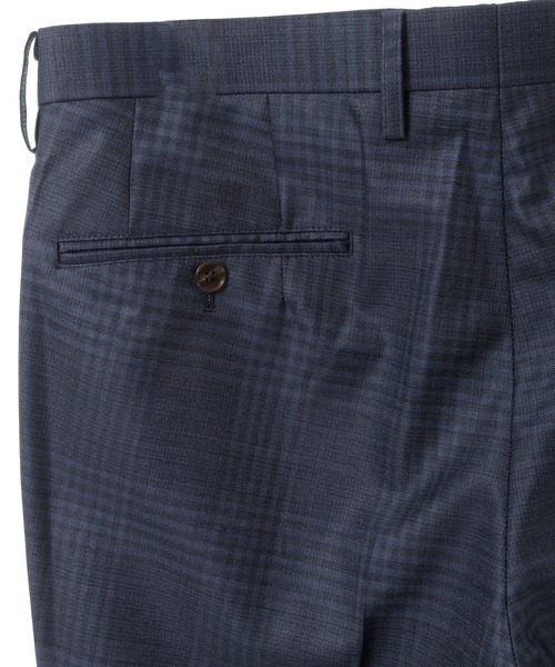MEN'S BIGI（メンズビギ）の「ブライトインディゴ調チェックストレッチスーツセットアップ＜同素材ベストあり＞（セットアップ・メンズ・ネイビー・01/02/03/04）」の7枚目の写真