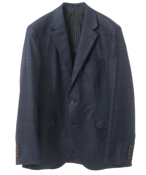 MEN'S BIGI（メンズビギ）の「ブライトインディゴ調チェックストレッチスーツセットアップ＜同素材ベストあり＞（セットアップ・メンズ・ネイビー・01/02/03/04）」の10枚目の写真