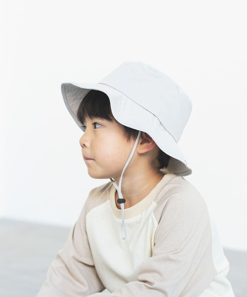 ooju(オージュ)の「ooju ooju bucket hat(KIDS)(ハット・キッズ・ベージュ/オリーブ・FREE)」の2枚目の写真