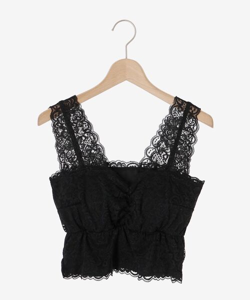 MAJESTIC LEGON（マジェスティックレゴン）の「カップ付きレースインナー（タンクトップ・レディース・ベージュ/アイボリー/ブラック・MEDIUM）」の14枚目の写真