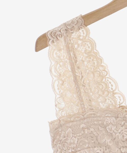 MAJESTIC LEGON（マジェスティックレゴン）の「カップ付きレースインナー（タンクトップ・レディース・ベージュ/アイボリー/ブラック・MEDIUM）」の17枚目の写真