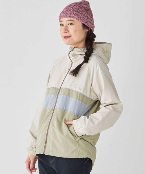 KRIFF MAYER Lady's Collection(クリフメイヤーレディースコレクション)の「アクティブフードJK(ナイロンジャケット・レディース・ナチュラル/ベージュ/ブルー/ブラック/イエロー・MEDIUM/LARGE)」の4枚目の写真
