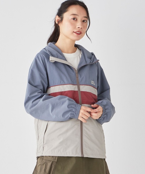 KRIFF MAYER Lady's Collection(クリフメイヤーレディースコレクション)の「アクティブフードJK(ナイロンジャケット・レディース・ナチュラル/ベージュ/ブルー/ブラック/イエロー・MEDIUM/LARGE)」の1枚目の写真