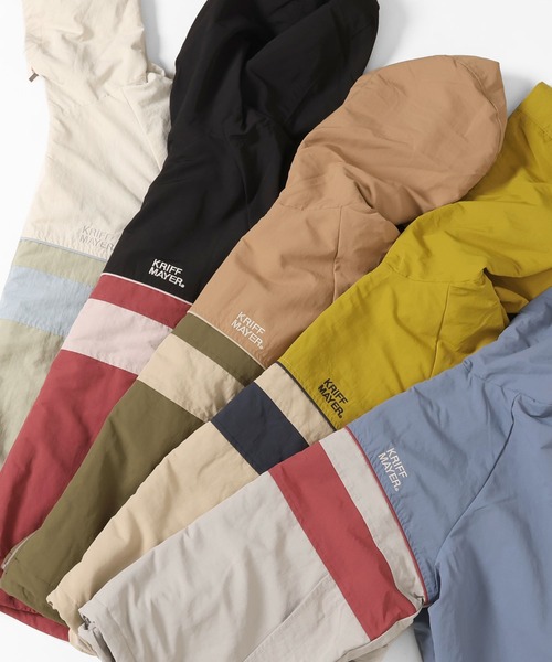 KRIFF MAYER Lady's Collection(クリフメイヤーレディースコレクション)の「アクティブフードJK(ナイロンジャケット・レディース・ナチュラル/ベージュ/ブルー/ブラック/イエロー・MEDIUM/LARGE)」の19枚目の写真