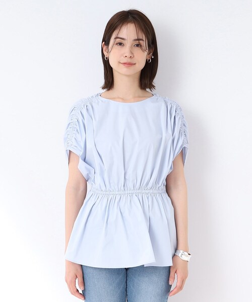 美品＊INDIVI＊洗える/二の腕カバー＊ドロストドルマントップス INDIVI（インディヴィ）の「◇【洗える/二の腕カバー】ドロスト