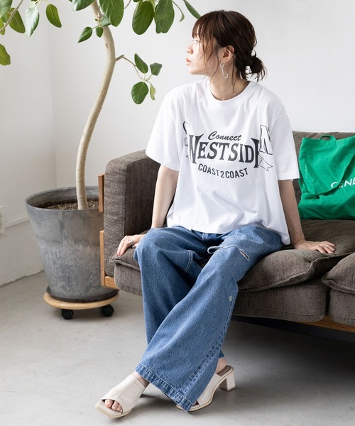 RAGEBLUE(レイジブルー)の「フラワー刺繍/DABOクラッシュデニム(デニムパンツ・レディース・ブルー/ネイビー/ブラック・FREE)」の6枚目の写真