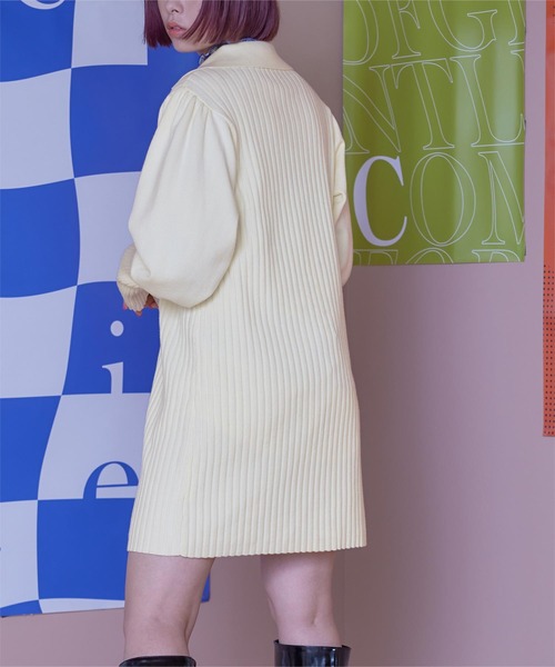 miette（ミエット）の「ﾊﾟﾌｽﾘｰﾌﾞﾎﾟﾛﾆｯﾄﾜﾝﾋﾟｰｽ（ワンピース・レディース・アイボリー/レッド/ブラック・FREE）」の5枚目の写真