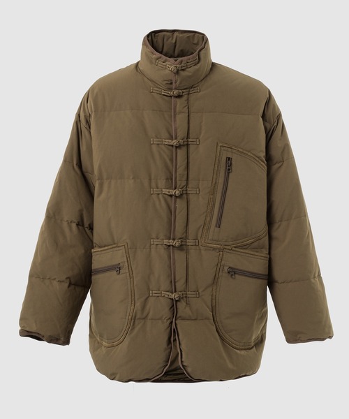 PORTER CLASSIC（ポータークラシック）の「WEATHER CHINESE DOWN JACKET（ダウンジャケット/コート・メンズ・ブラック/ネイビー/オリーブ/カーキ・4/3）」の3枚目の写真