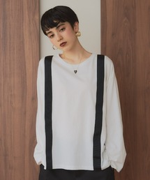 manana suerte | サスペンダーデザイン ロングスリーブTシャツ(Tシャツ/カットソー)