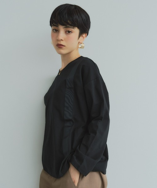 manana suerte（マニャーナスエルテ）の「サスペンダーデザイン ロングスリーブTシャツ（Tシャツ/カットソー・レディース・ホワイト/ブラック・FREE）」の17枚目の写真