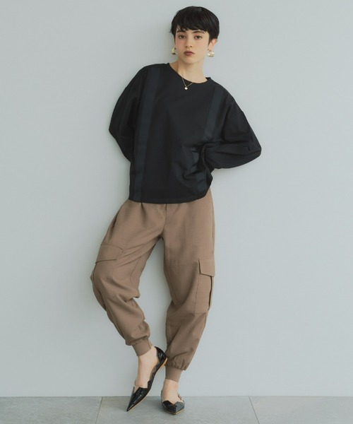 manana suerte（マニャーナスエルテ）の「サスペンダーデザイン ロングスリーブTシャツ（Tシャツ/カットソー・レディース・ホワイト/ブラック・FREE）」の21枚目の写真