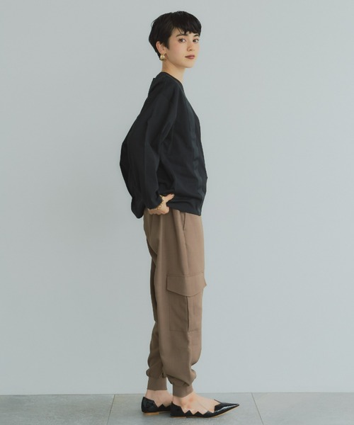 manana suerte（マニャーナスエルテ）の「サスペンダーデザイン ロングスリーブTシャツ（Tシャツ/カットソー・レディース・ホワイト/ブラック・FREE）」の22枚目の写真