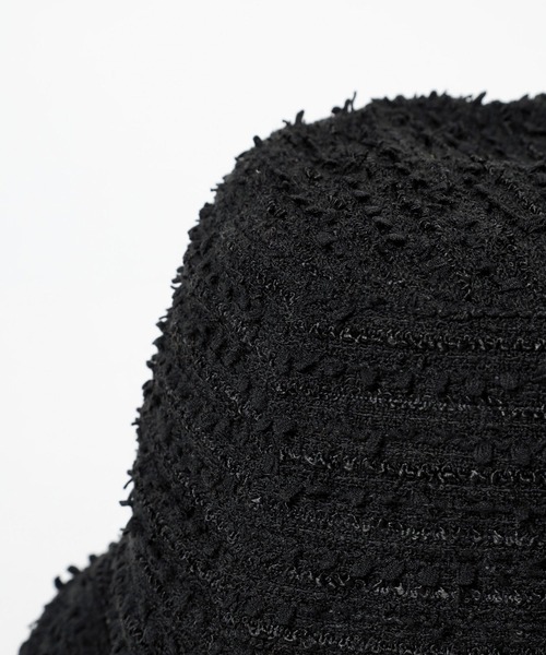 niko and...（ニコアンド）の「オリジナルツイード風バケットハット（ハット・レディース・ブラック/オフホワイト/ラベンダー・FREE）」の10枚目の写真