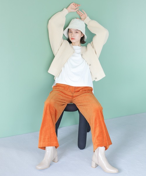 niko and...（ニコアンド）の「オリジナルツイード風バケットハット（ハット・レディース・ブラック/オフホワイト/ラベンダー・FREE）」の18枚目の写真