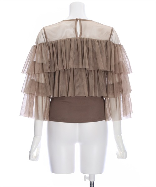 clear（クリア）の「×チュールフリル切替トップス ≪2024SS≫（シャツ